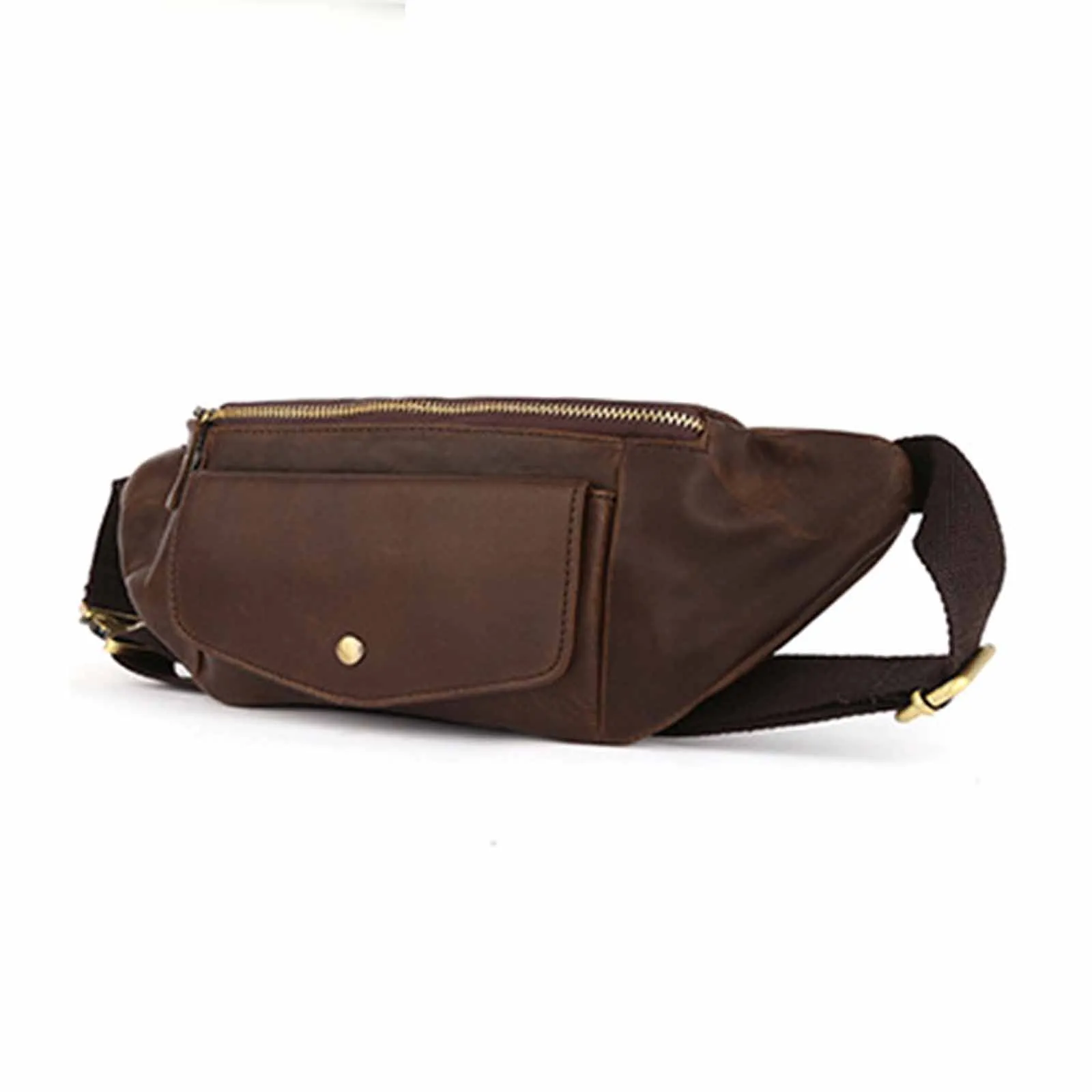 Vintage Leather Belt Bag For Women