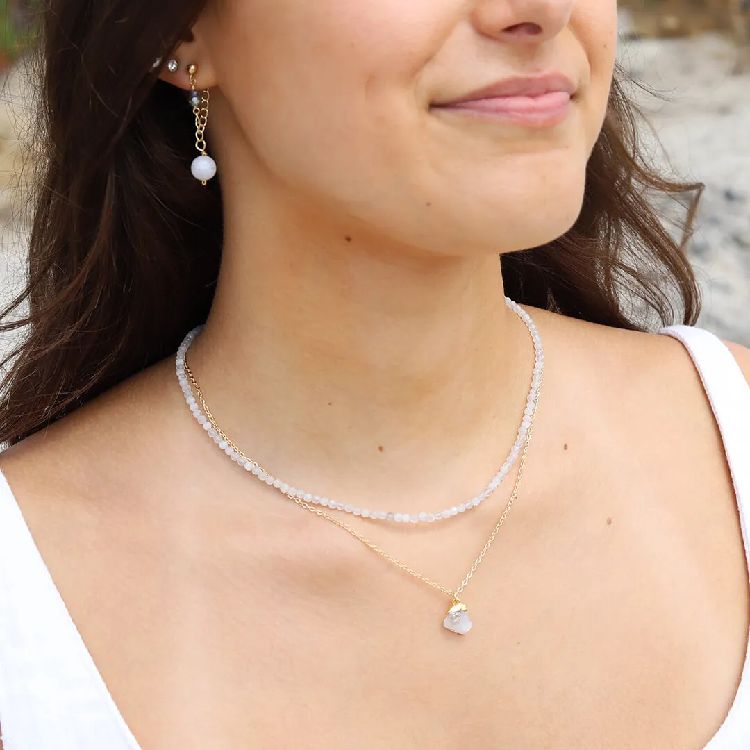 White Moonstone Luxury Necklace