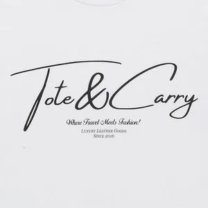 White Tote&Carry "Where Travel Meets Luxury" Tee