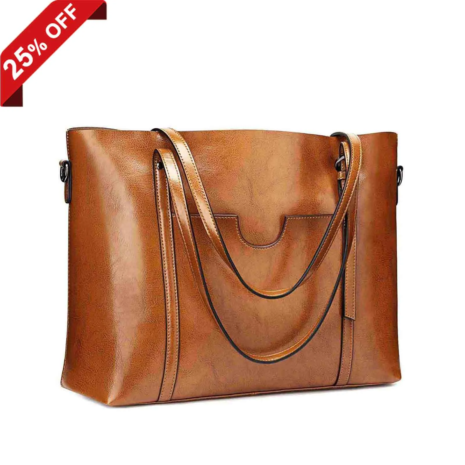 Women Genuine Leather Daily Work Tote