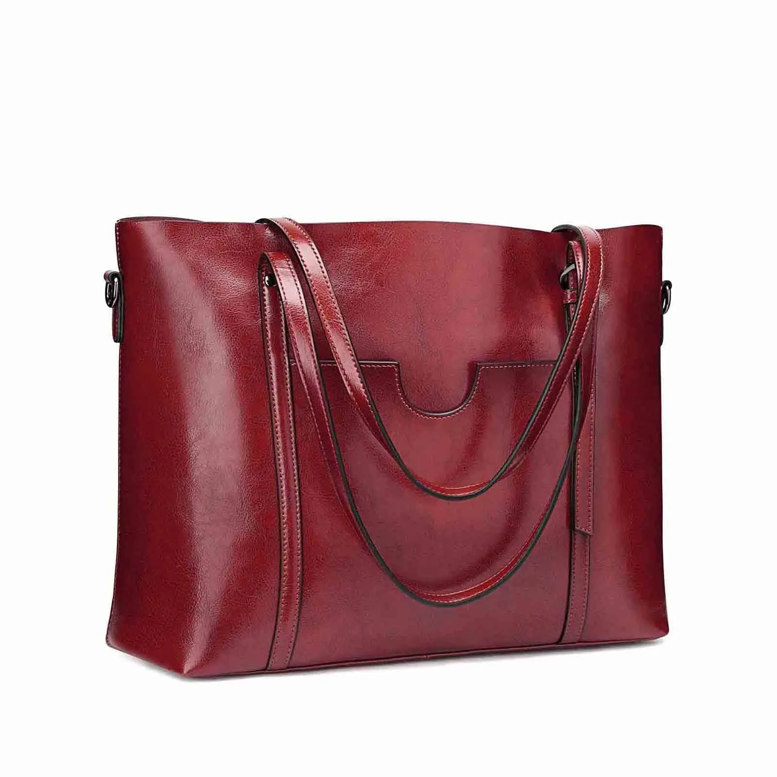 Women Genuine Leather Daily Work Tote