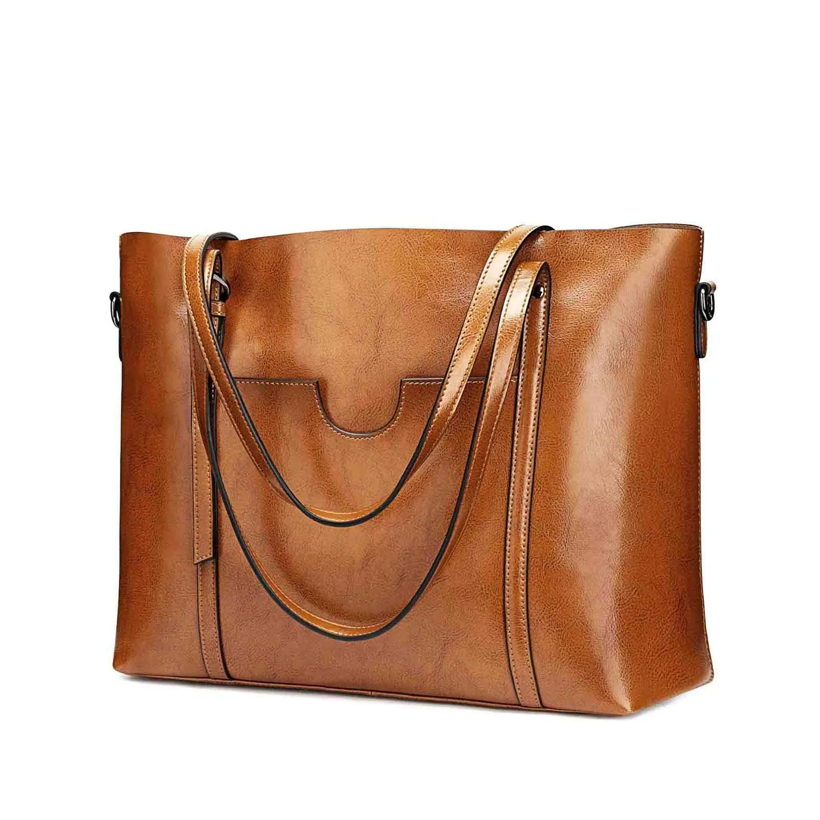 Women Genuine Leather Daily Work Tote