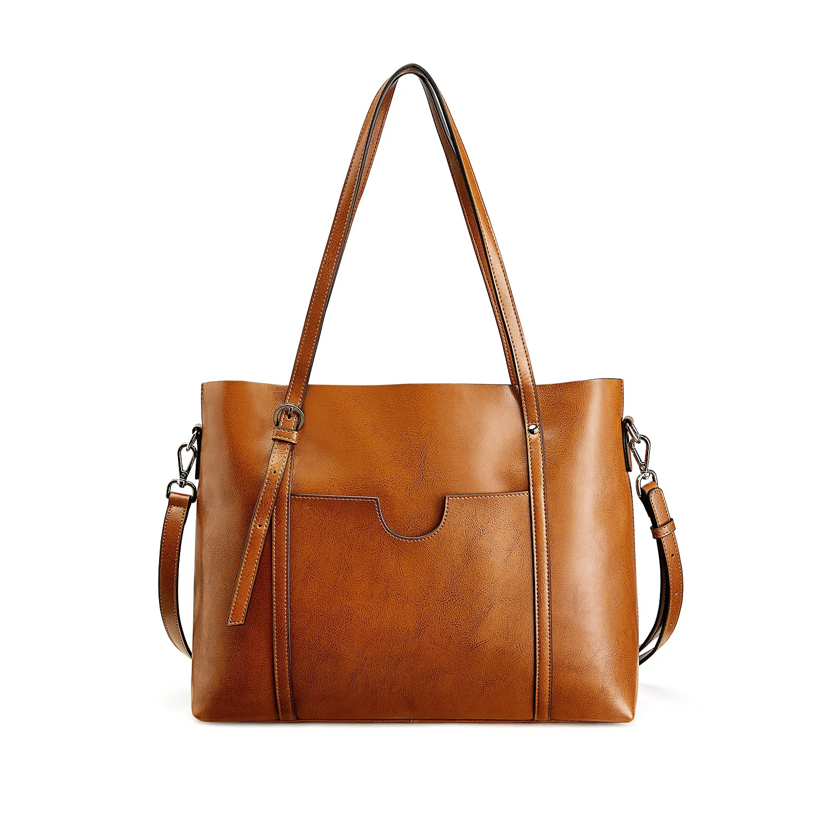 Women Genuine Leather Daily Work Tote