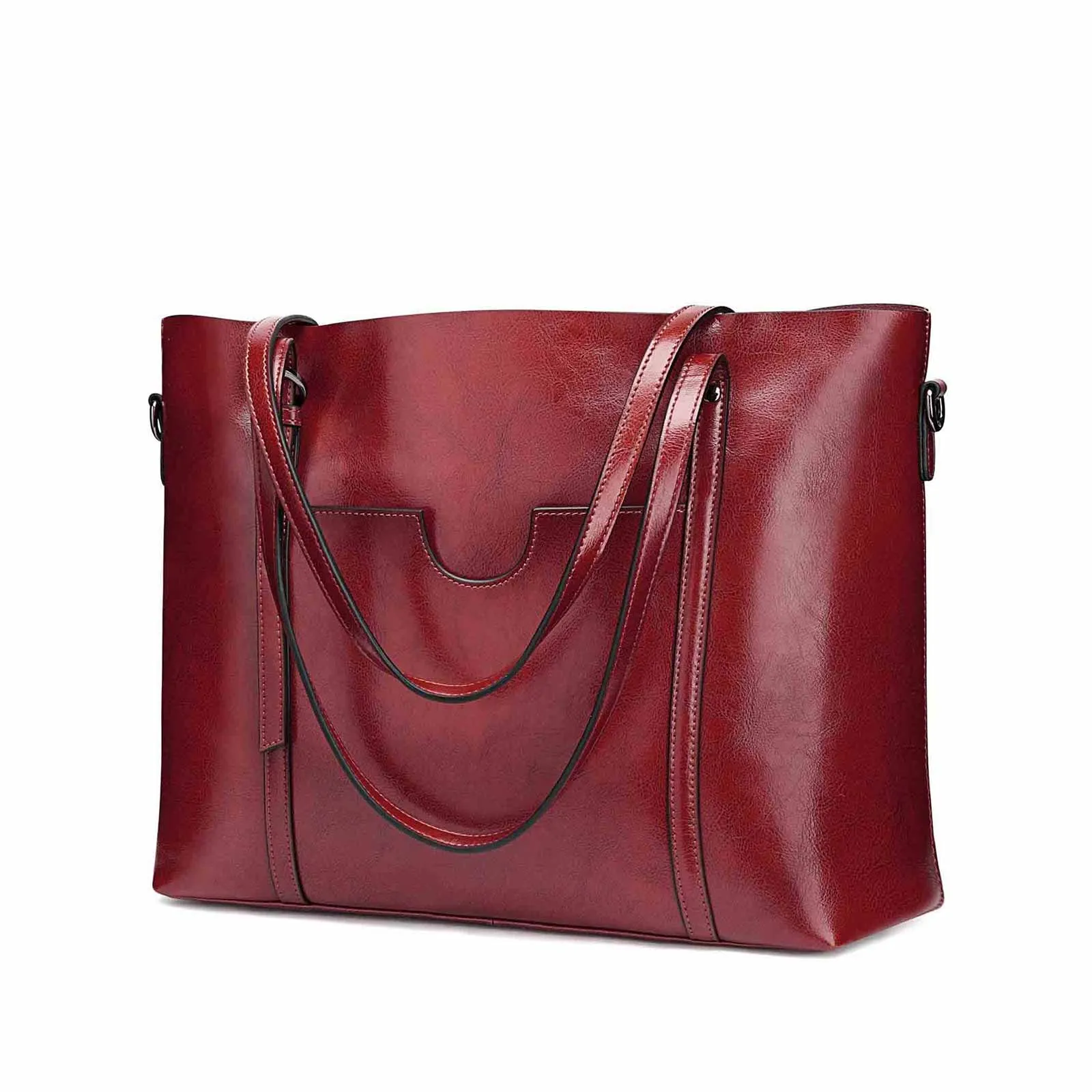 Women Genuine Leather Daily Work Tote