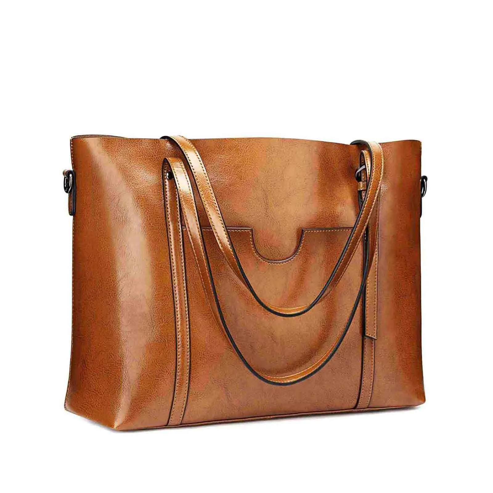 Women Genuine Leather Daily Work Tote