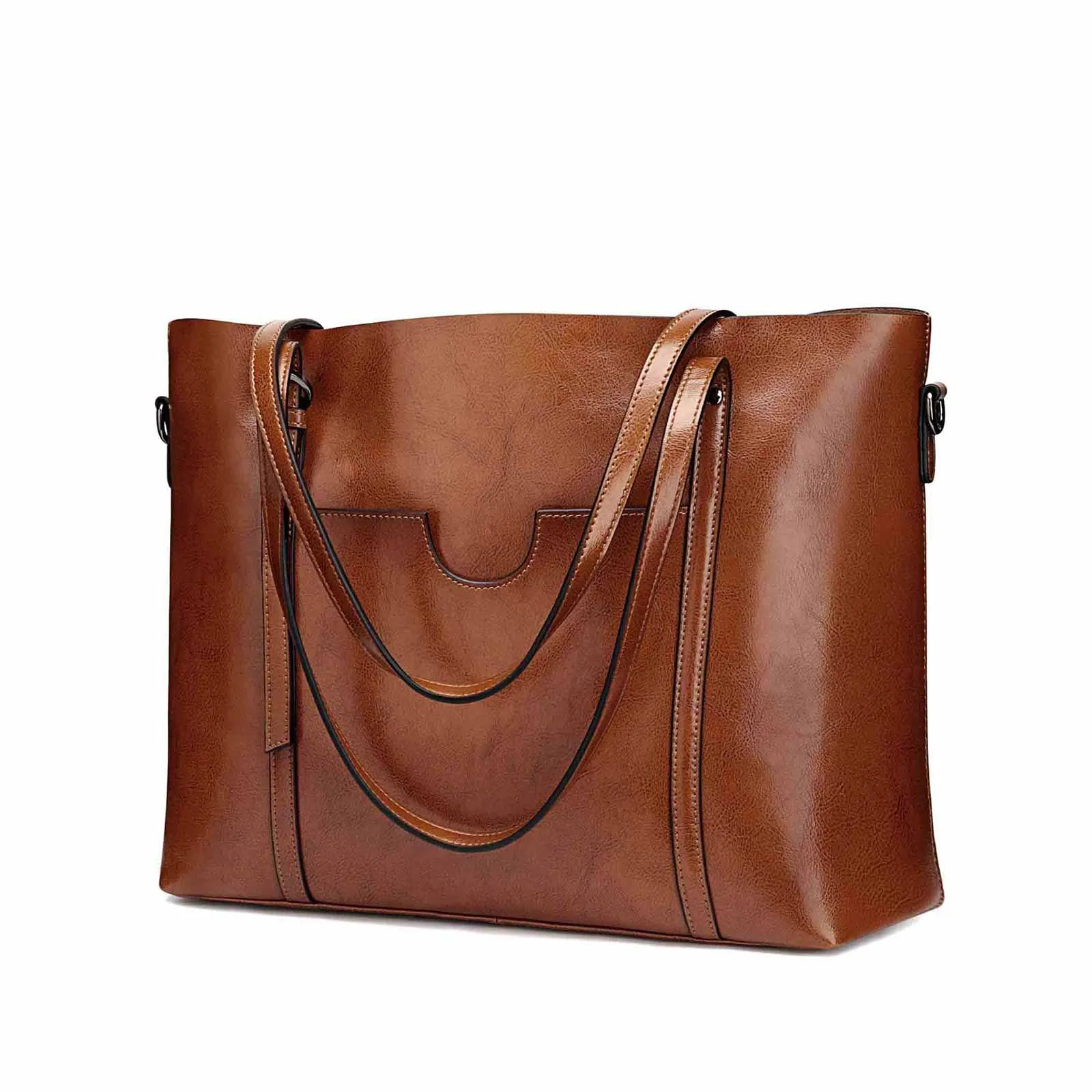 Women Genuine Leather Daily Work Tote