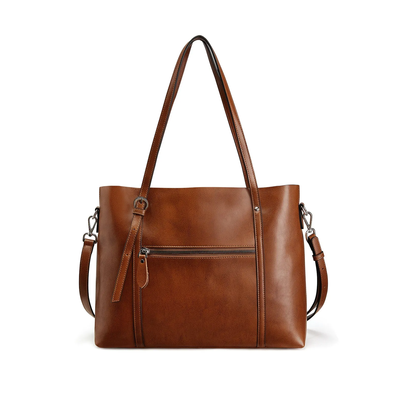 Women Genuine Leather Daily Work Tote