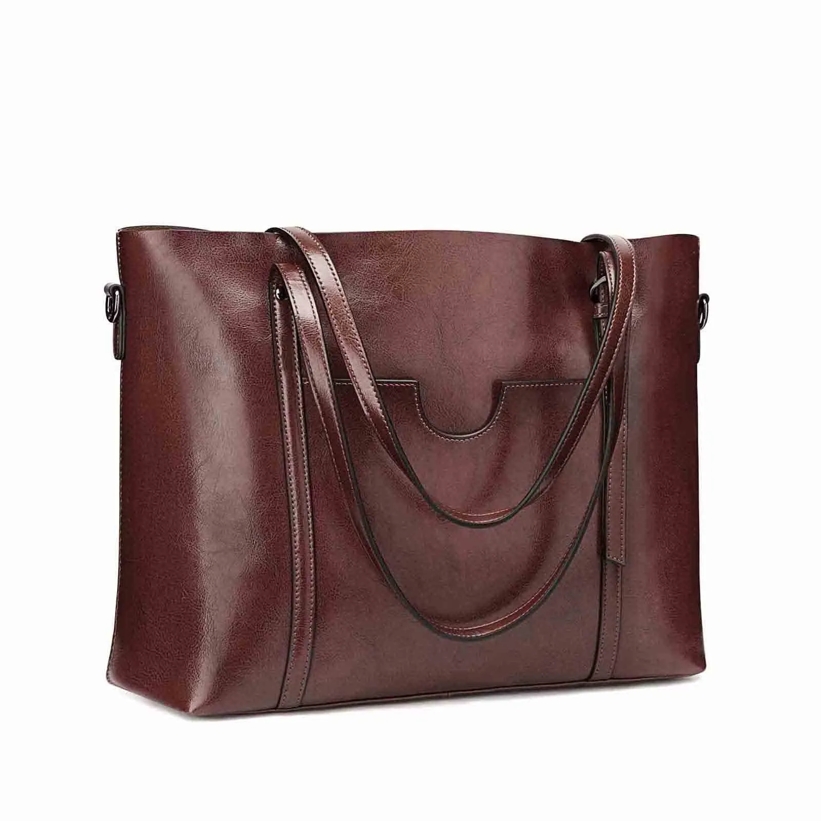 Women Genuine Leather Daily Work Tote