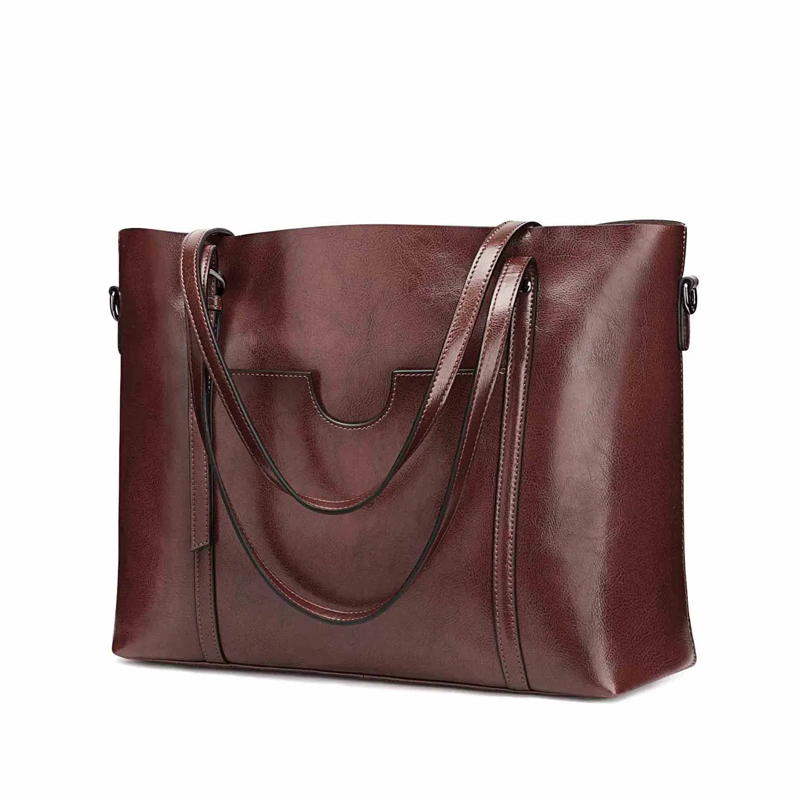 Women Genuine Leather Daily Work Tote