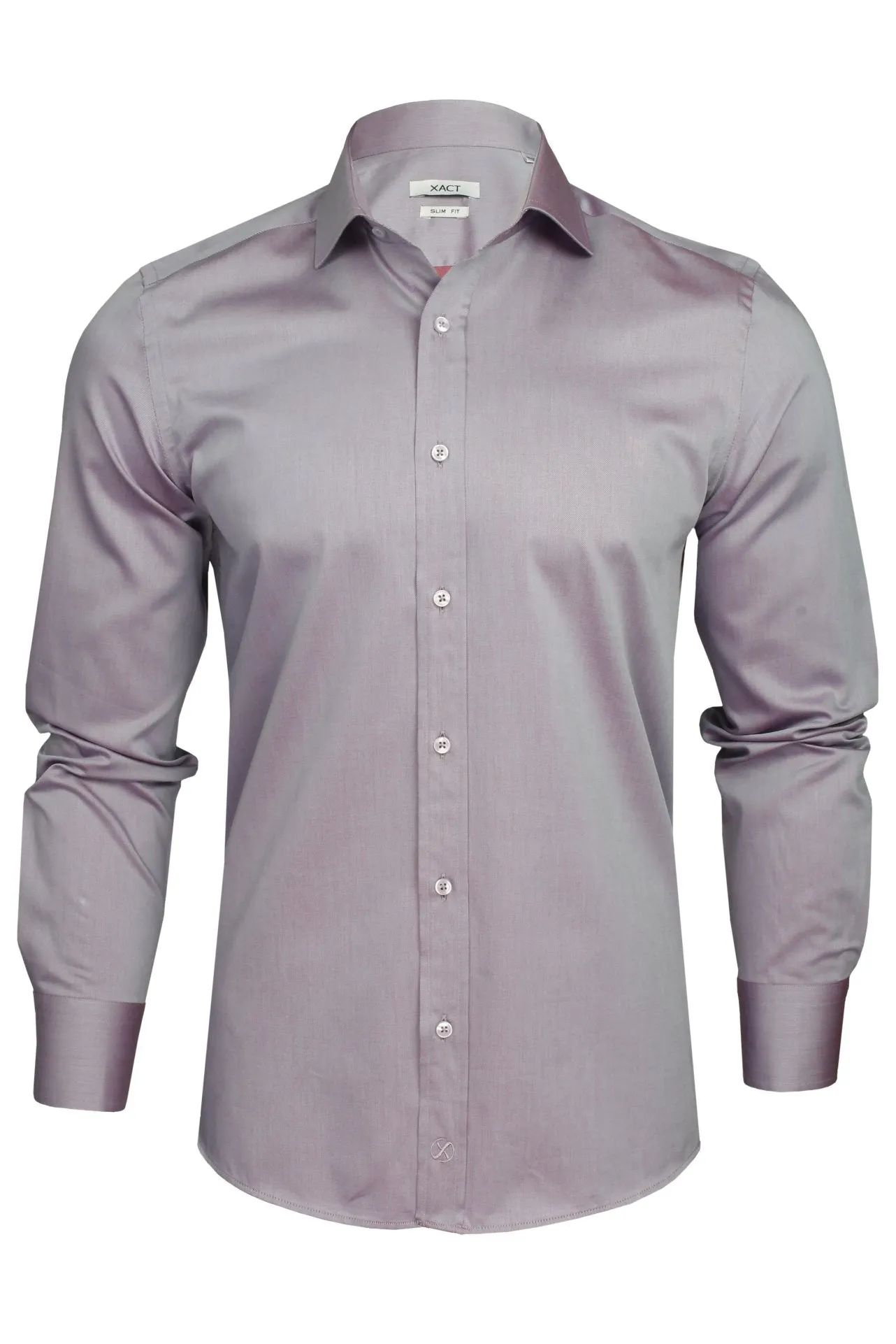 Xact Men's Formal Business Shirt - Premium 100% Cotton, Long Sleeved