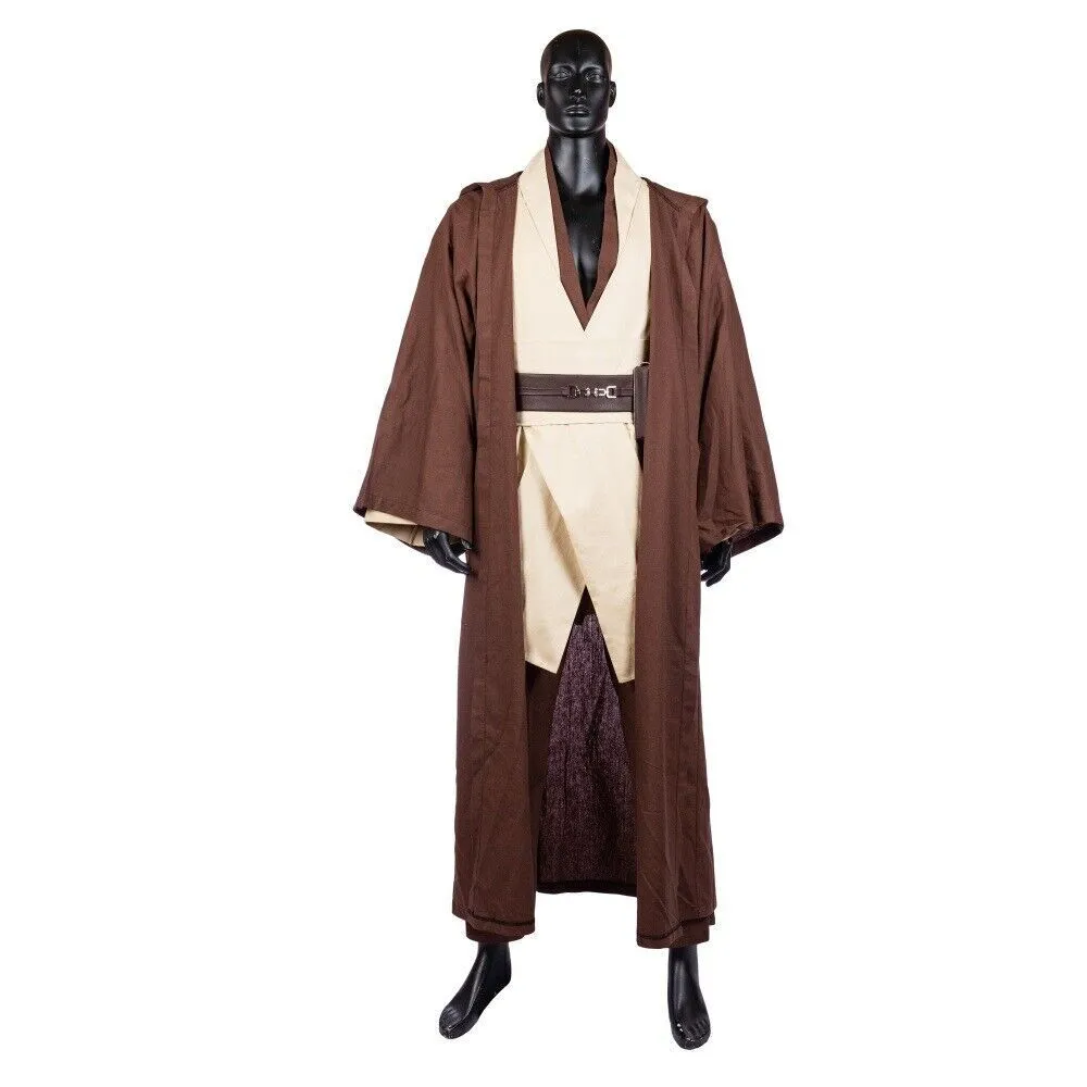 Xcoser Star Wars Jedi Knight Obi-Wan Kenobi Cosplay Costume Cloak Suits Hoodies Uniforms Adult Halloween Christmas